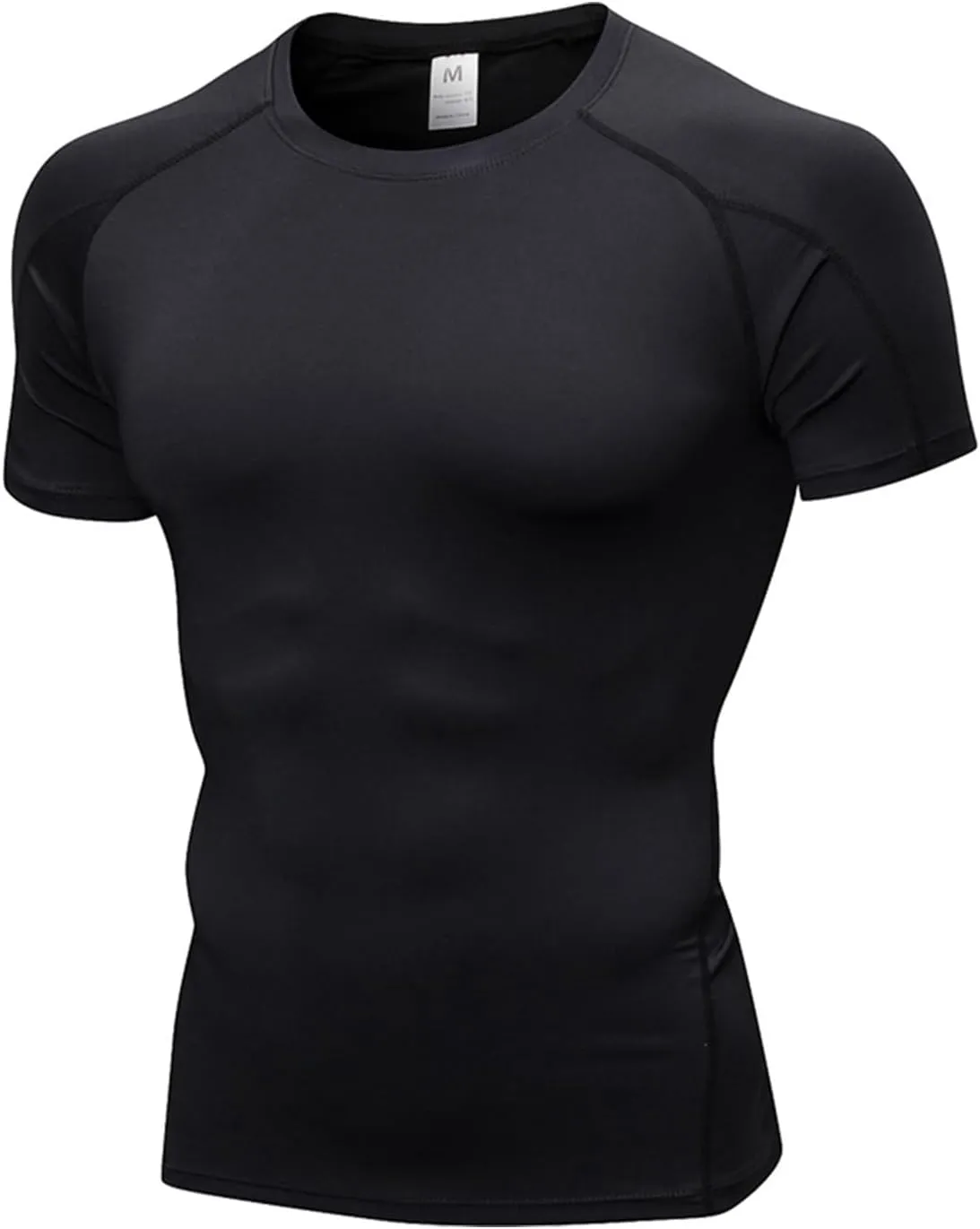 1/3 Pack Men's Quick Dry Short Sleeve Compression Shirts Mens Athletic Workout Shirt Running Tops