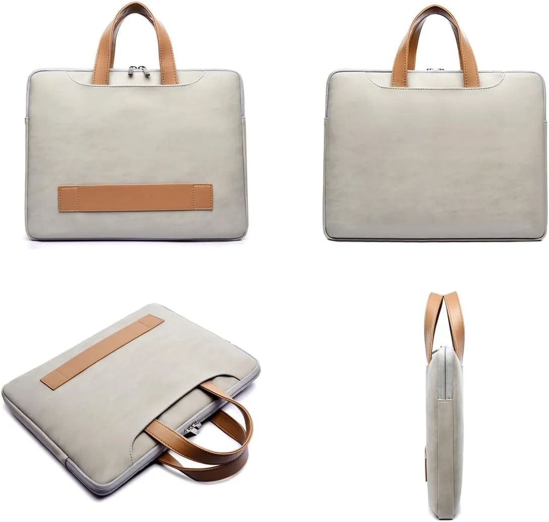 14 15 17 Inch Laptop Carrying Sleeve Case, for Men & Women, Waterproof Leather Laptop & Netbook Computer Briefcases