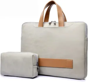 14 15 17 Inch Laptop Carrying Sleeve Case, for Men & Women, Waterproof Leather Laptop & Netbook Computer Briefcases