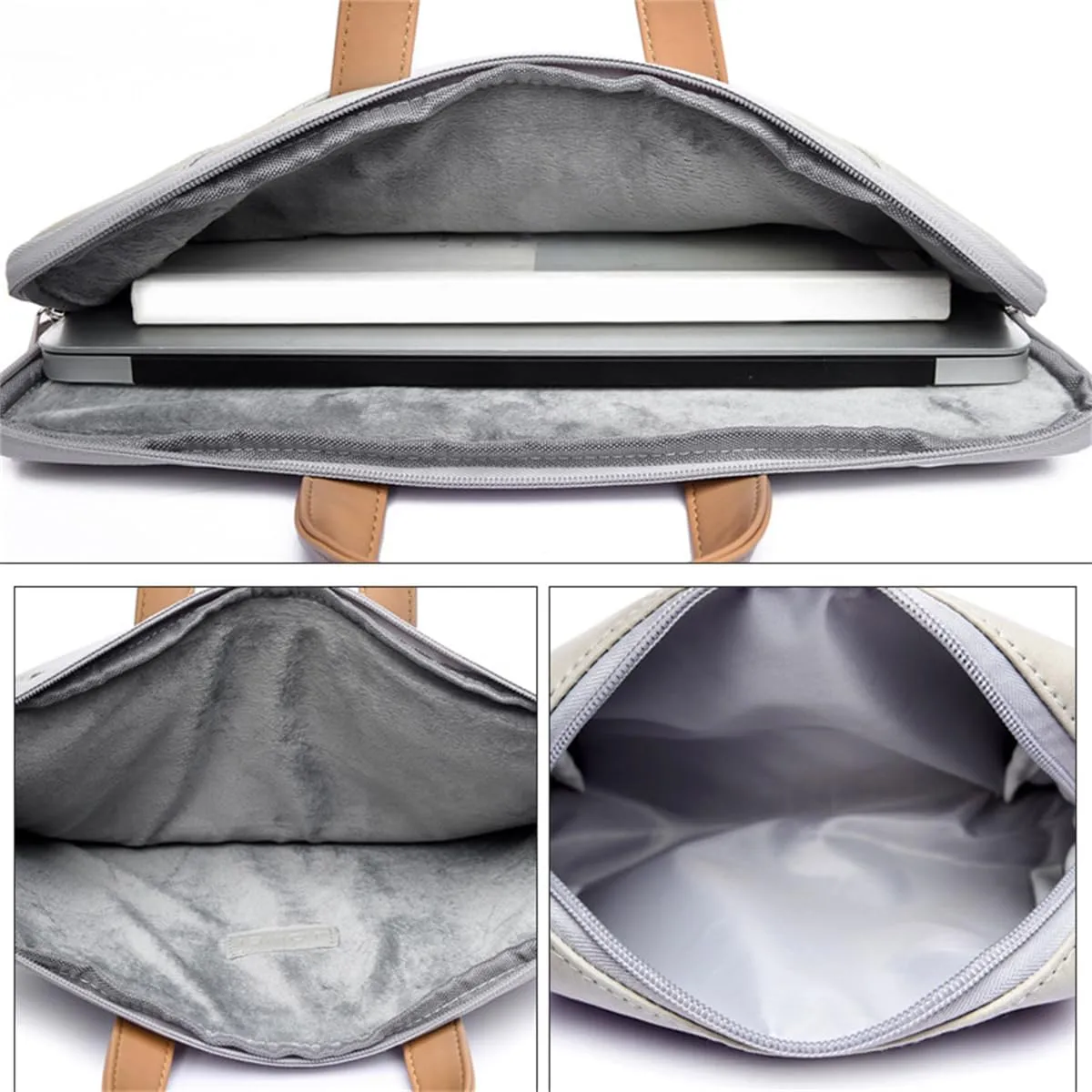 14 15 17 Inch Laptop Carrying Sleeve Case, for Men & Women, Waterproof Leather Laptop & Netbook Computer Briefcases