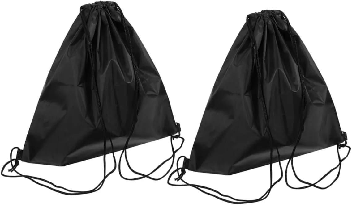 Alipis 2 Pcs Gym Drawstring Bags for Men and Women Large Capacity Motorcycle Bag for Sports Travel Lightweight Drawstring Backpack
