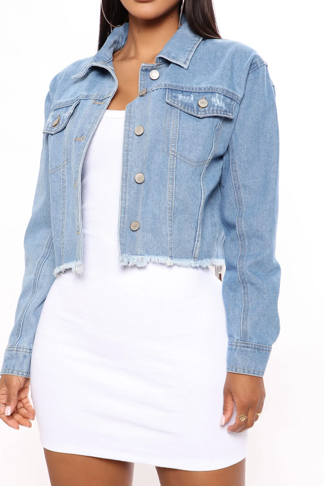 All Tied Up Denim Jacket - Light Wash