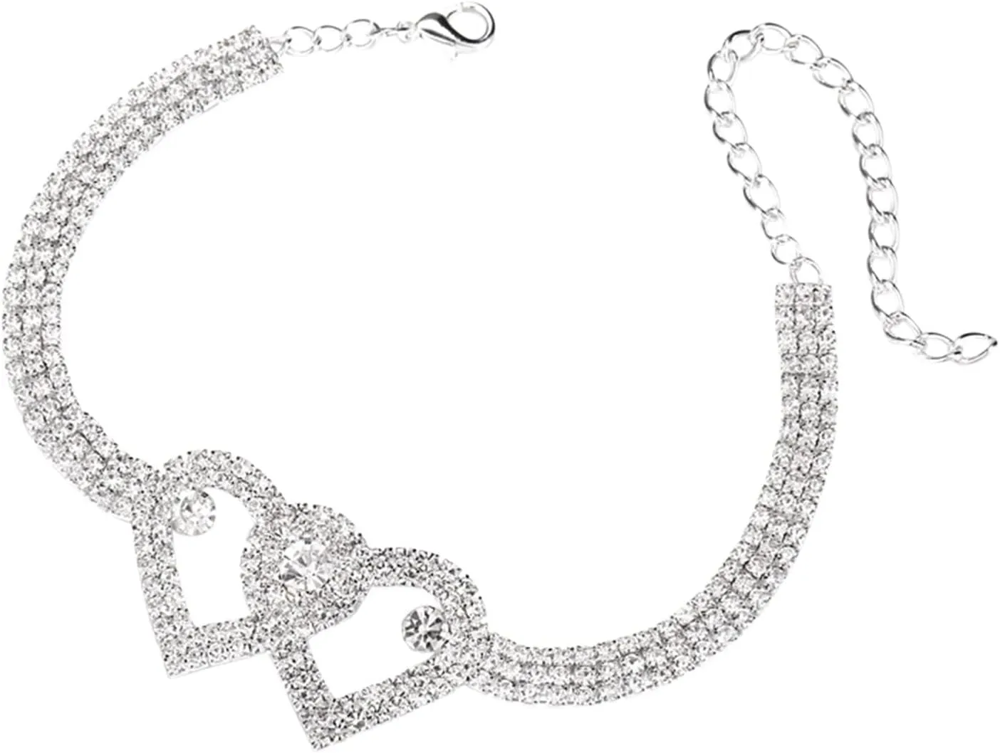 Anklet Original Sterling Anklet Layered Delicate Pendant Delicate Anklet Beaded Anklet Men's Leather (Silver, One Size)