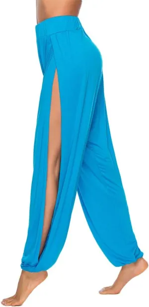AvaCostume High Slit Harem Pants Women Hippie Harem Pants Trousers