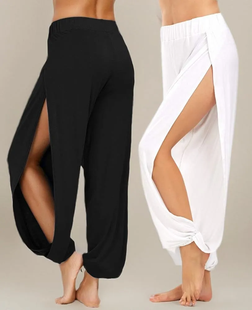 AvaCostume High Slit Harem Pants Women Hippie Harem Pants Trousers