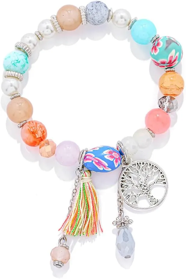 Beaded Anklets Bracelets Boho Handmade Turtle Starfish Whelk Shell Tree of Life String Ankle Bracelet Summer Beach Waterproof Barefoot Sandals Foot Jewelry for Women