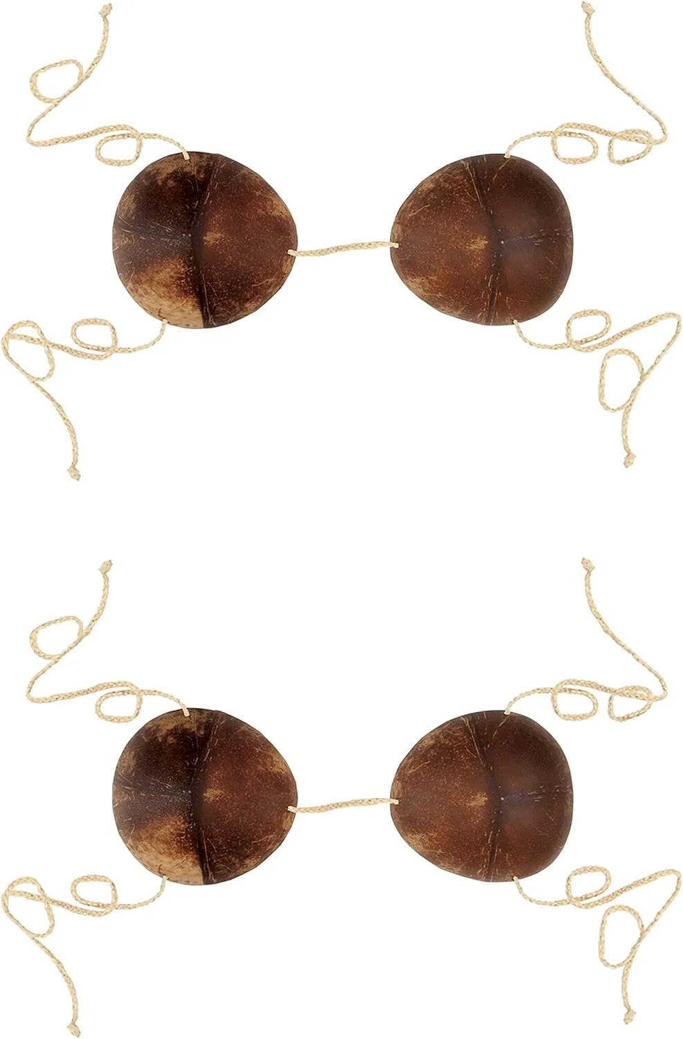 Beistle Novelty Coconut Bikini Top