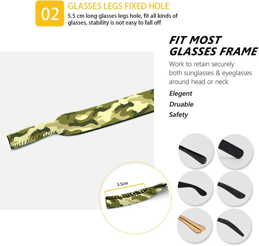 Belidome Classic Brown Leopard Print Sunglasses Eyewear Straps Chain for Women Durable Non Slip