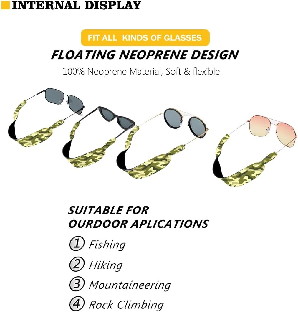Belidome Classic Brown Leopard Print Sunglasses Eyewear Straps Chain for Women Durable Non Slip