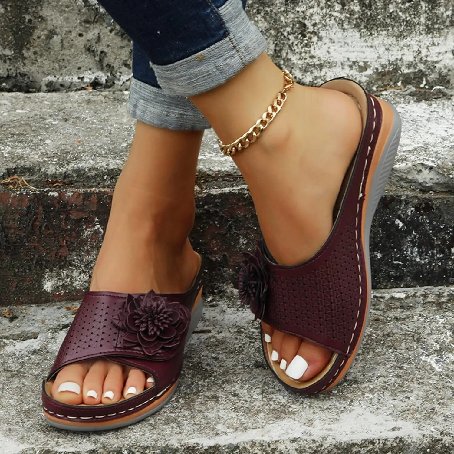 Best Arch Support Flip Flops Casual Sandals for Women Low Heel Wide Comfortable Shoes for Women Wedges Gold Dressy Flat Sandals for Women Evening Black Chunky Heels for Women Women's White Sandals