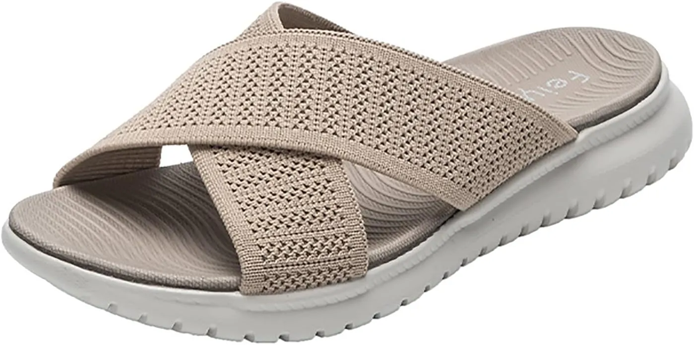 Best Walking Shoes for Women with Arch Support Slip On Walking Sandals for Women Summer Sandals Women 2024 Black Sandals Women Dressy Comfy Sandals for Women Womens Strappy Sandals Heels