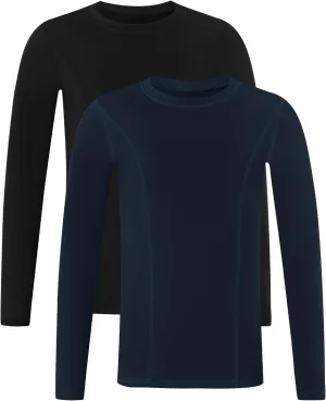 Blueleaf Youth Compression Shirt Boys Long Sleeve Athletic Undershirt Kids Quick Dry Base Layer Tops