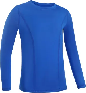 Blueleaf Youth Compression Shirt Boys Long Sleeve Athletic Undershirt Kids Quick Dry Base Layer Tops