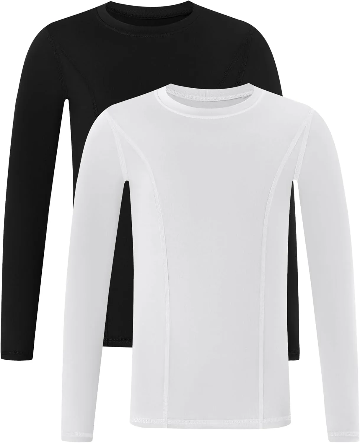 Blueleaf Youth Compression Shirt Boys Long Sleeve Athletic Undershirt Kids Quick Dry Base Layer Tops