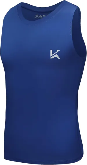 Boys Tank Top Athletic Compression Sleeveless Shirt Quick Dry Basketball Football Undershirt Base Layer