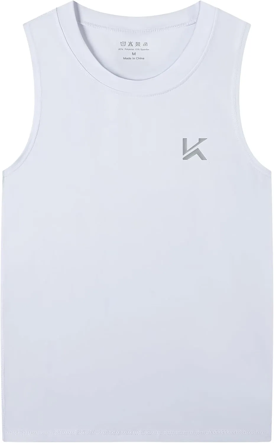 Boys Tank Top Athletic Compression Sleeveless Shirt Quick Dry Basketball Football Undershirt Base Layer