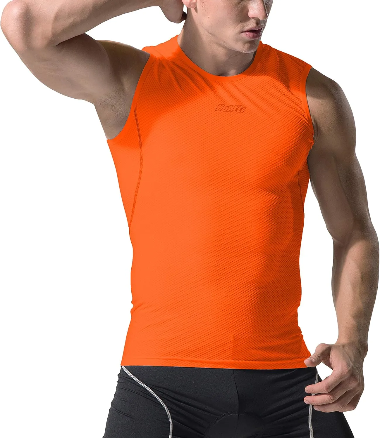 bpbtti Men's High Wicking Sleeveless Base Layer Cycling Running Underwear Quick Dry Vests Lightweight Sports Tank Tops
