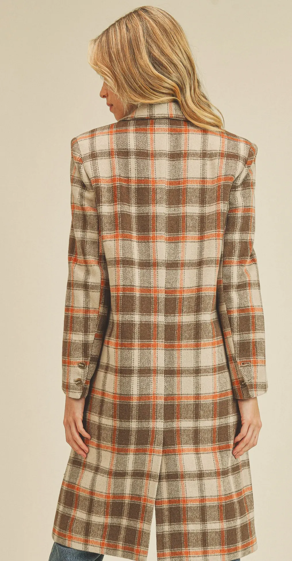 Brienna Plaid Coat