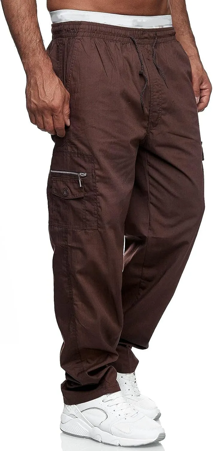 Cargo Pants for Men Big and Tall, Casual Pants Gym Workout Athletic Pants Mens Outdoors Jogger Pants Casual Athletic