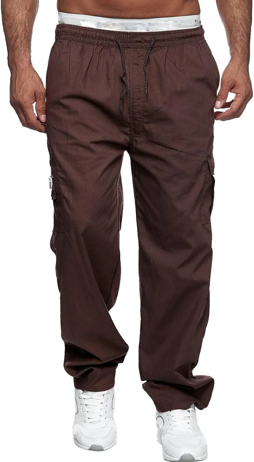 Cargo Pants for Men Big and Tall, Casual Pants Gym Workout Athletic Pants Mens Outdoors Jogger Pants Casual Athletic