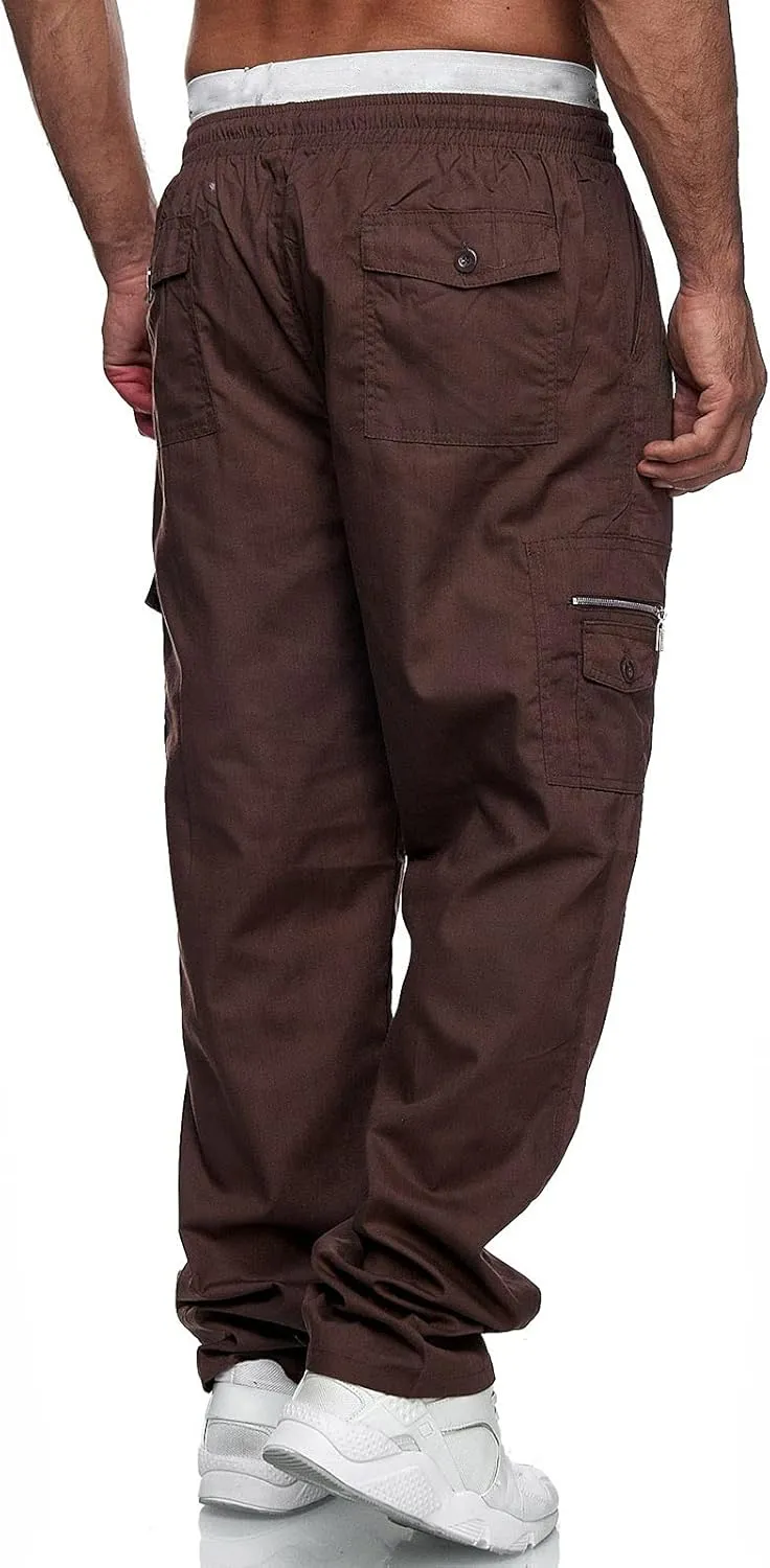 Cargo Pants for Men Big and Tall, Casual Pants Gym Workout Athletic Pants Mens Outdoors Jogger Pants Casual Athletic