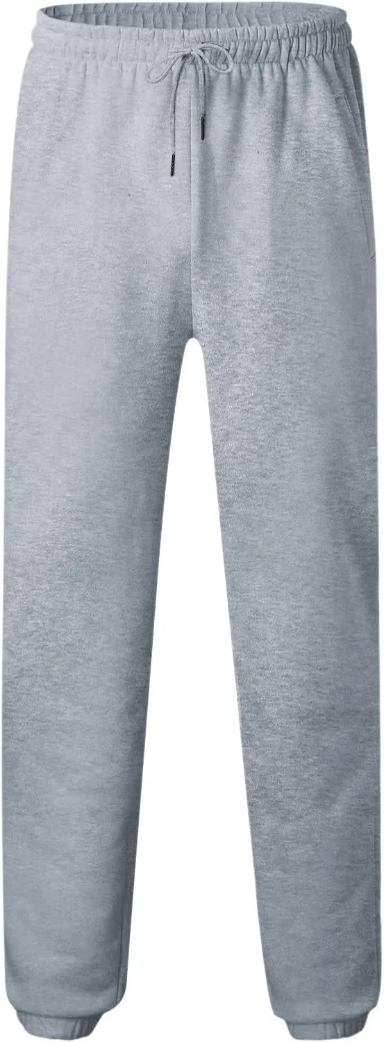 Cargo Pants for Men Joggers Pants Men's Heavyweight Cargo Fleece Sweatpants Stretch Elastic Waist Jogger Sport Pants