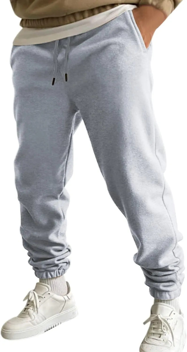 Cargo Pants for Men Joggers Pants Men's Heavyweight Cargo Fleece Sweatpants Stretch Elastic Waist Jogger Sport Pants