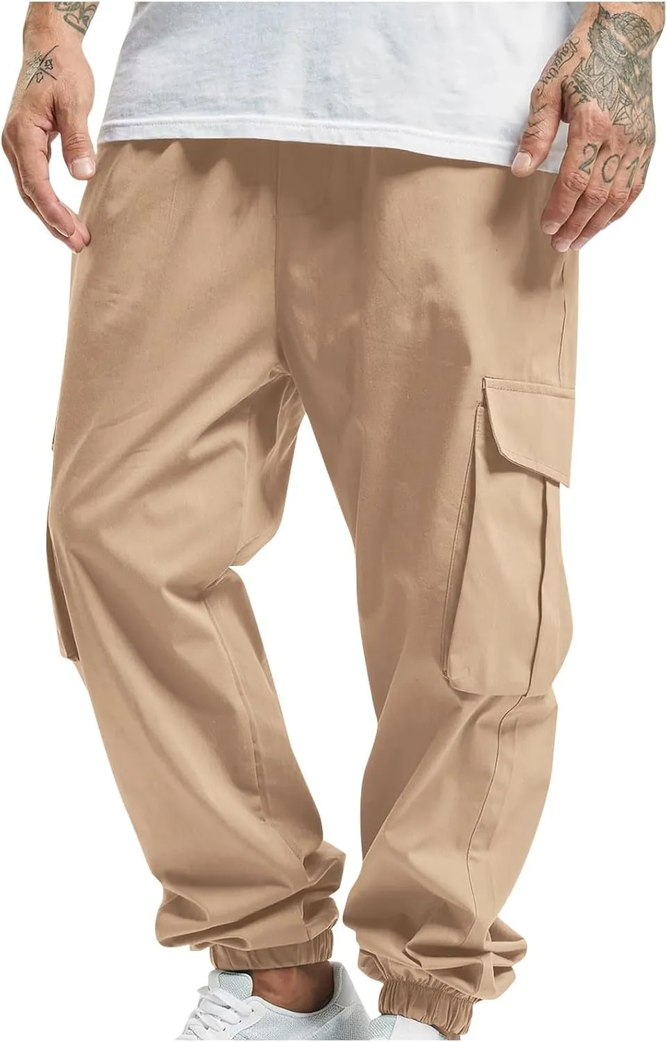 Cargo Pants for Men Slim Fit Mens Hiking Pants Casual Lightweight Joggers Work Pants Multi-Pocket Military Pants