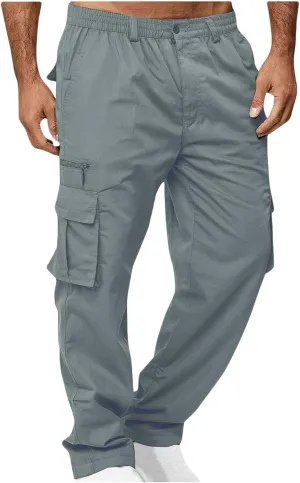 Cargo Pants for Men Slim Fit Men's Hiking Pants Outdoor Casual Lightweight Joggers Work Pants Military Hiking Pants
