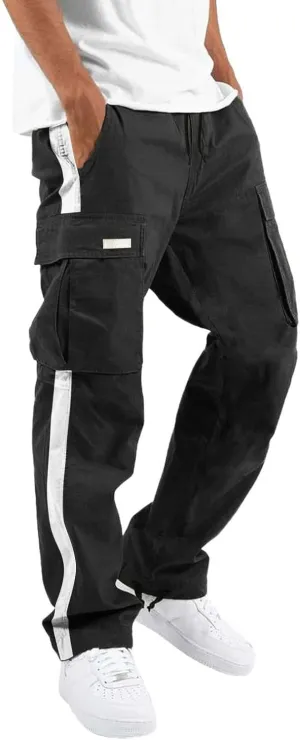Cargo Pants for Men Work Jogger Sweatpants for Mens Pants Mens Casual Pants Mens Lounge Pants Fashion Loose Handsome