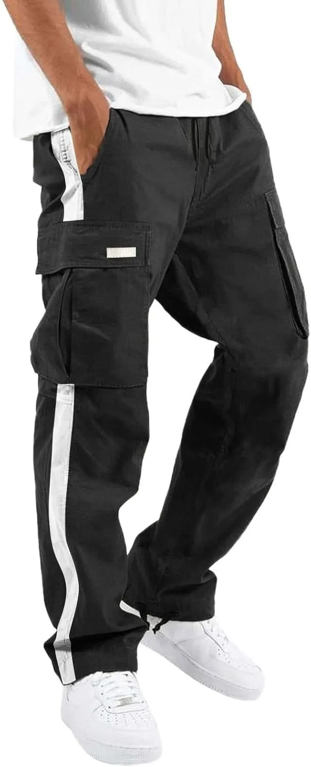 Cargo Pants for Men Work Jogger Sweatpants for Mens Pants Mens Casual Pants Mens Lounge Pants Fashion Loose Handsome