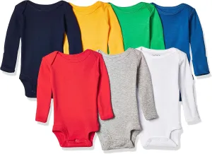 Carter's Baby Boys' 7-Pack Long-Sleeve Bodysuits