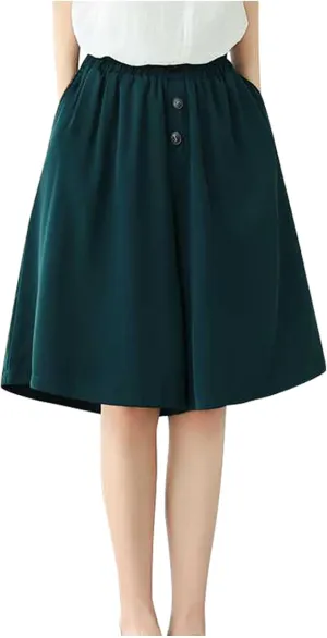 Casual Linen Shorts for Women High Waisted Wide Leg Drawstring Shorts Summer Embroidery Beach Shorts 2025 Outfit