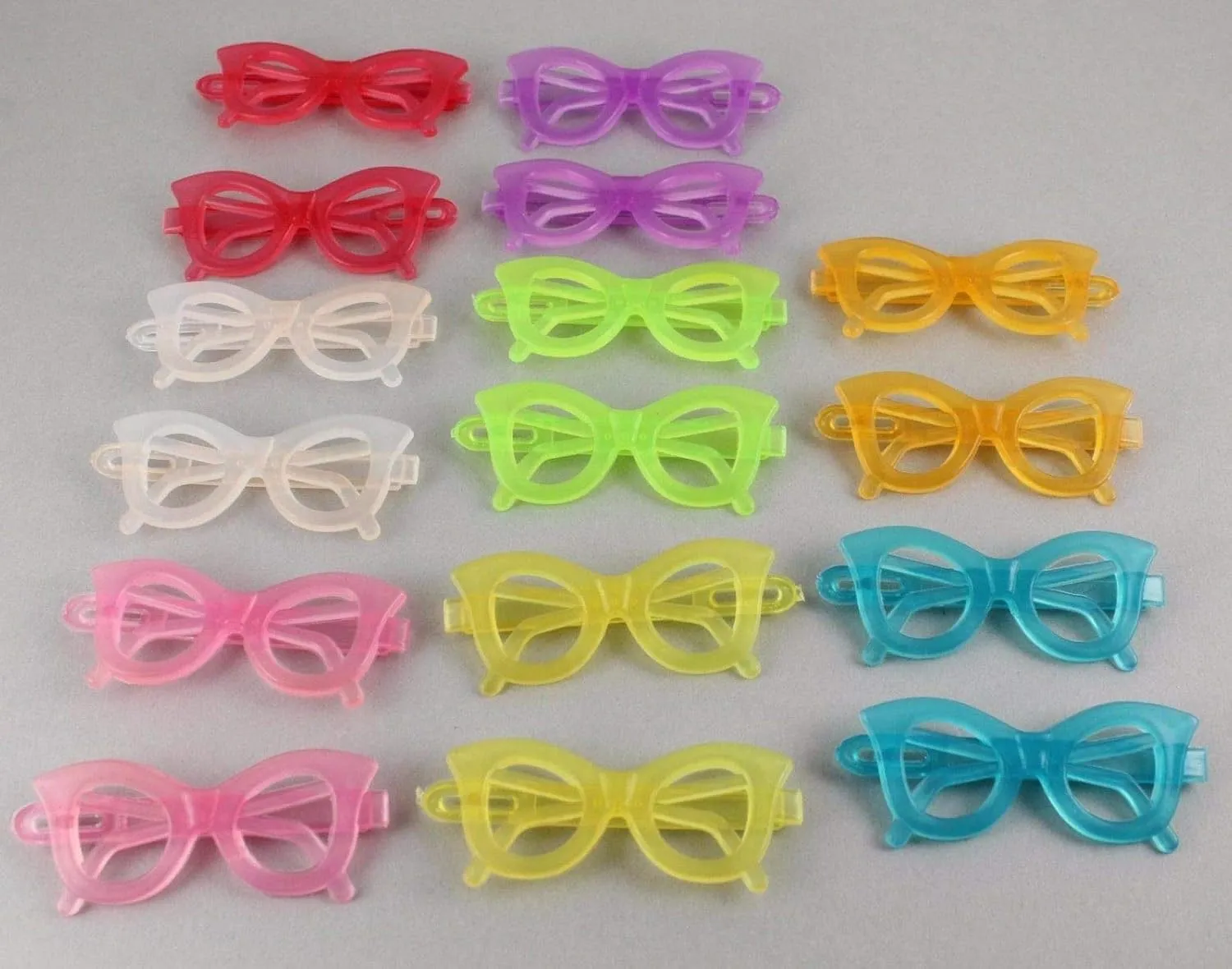 Cats Eye Sunglasses Barrette Pack 16 Cat Eyes Sunglasses Barrettes Multi Colors Girls Headbands For Women