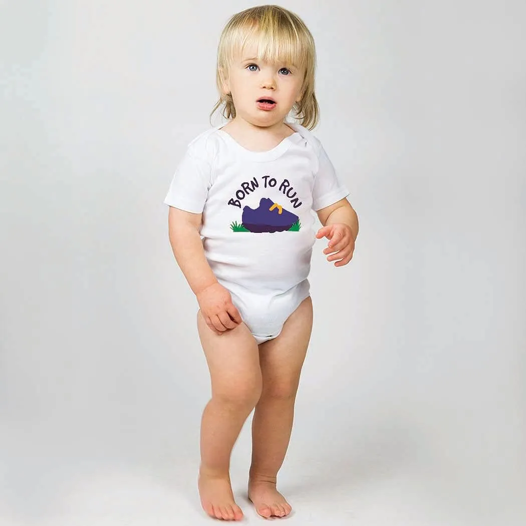 ChalkTalkSPORTS Running Baby & Infant One Piece | Running Theme Bodysuits