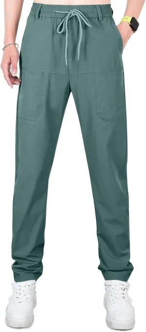 Chinos Pants Men Stretch Active Mens Slacks Chino Pants Slim Fit Twill Tapered Pants Cargo Casual Pants Golf Joggers