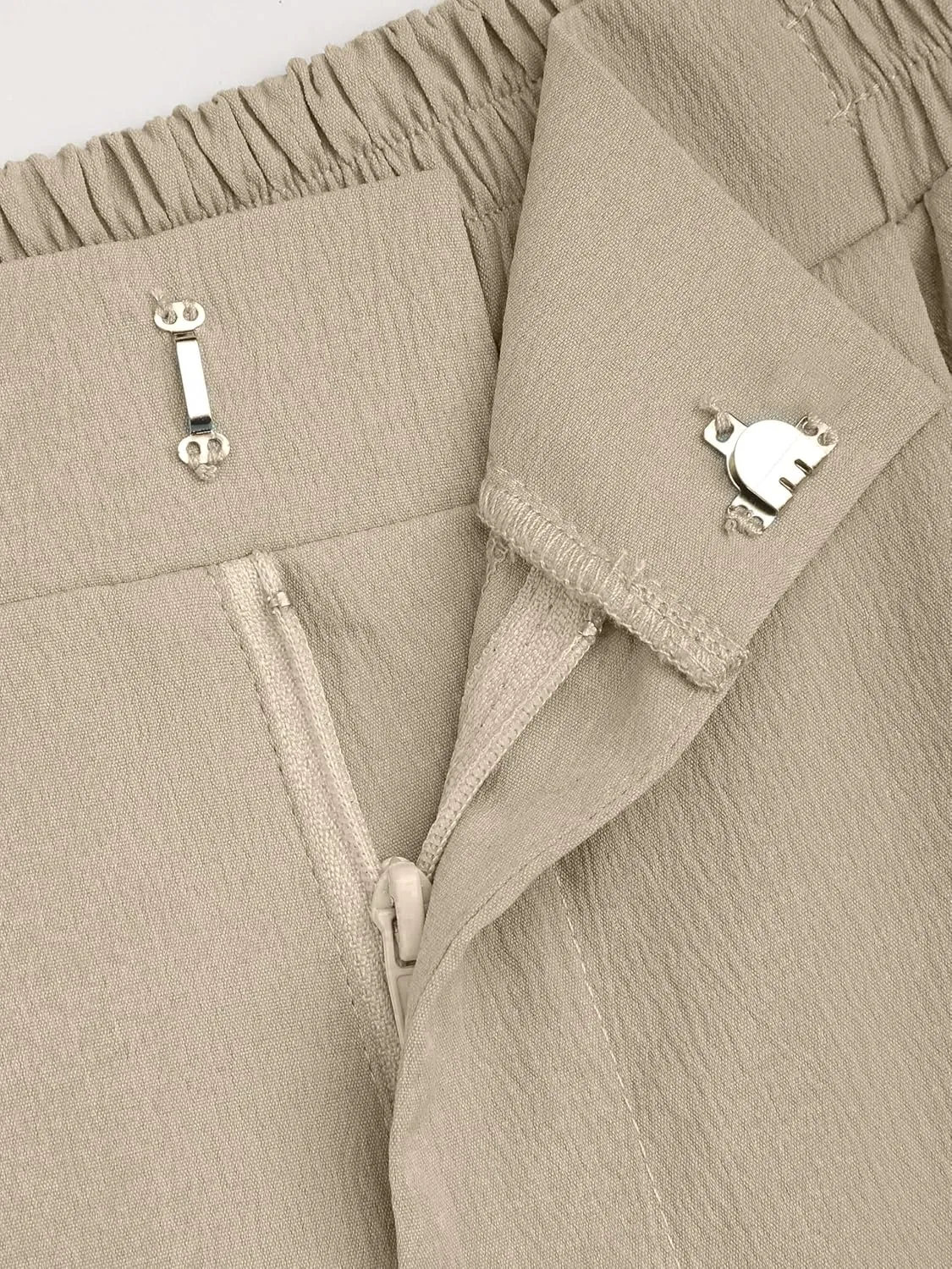 CIDER High Waist Solid Pleated Wide Leg Trousers