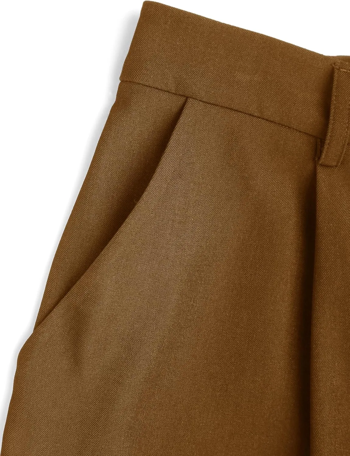 CIDER High Waist Solid Tapered Trousers with Belt Curve & Plus