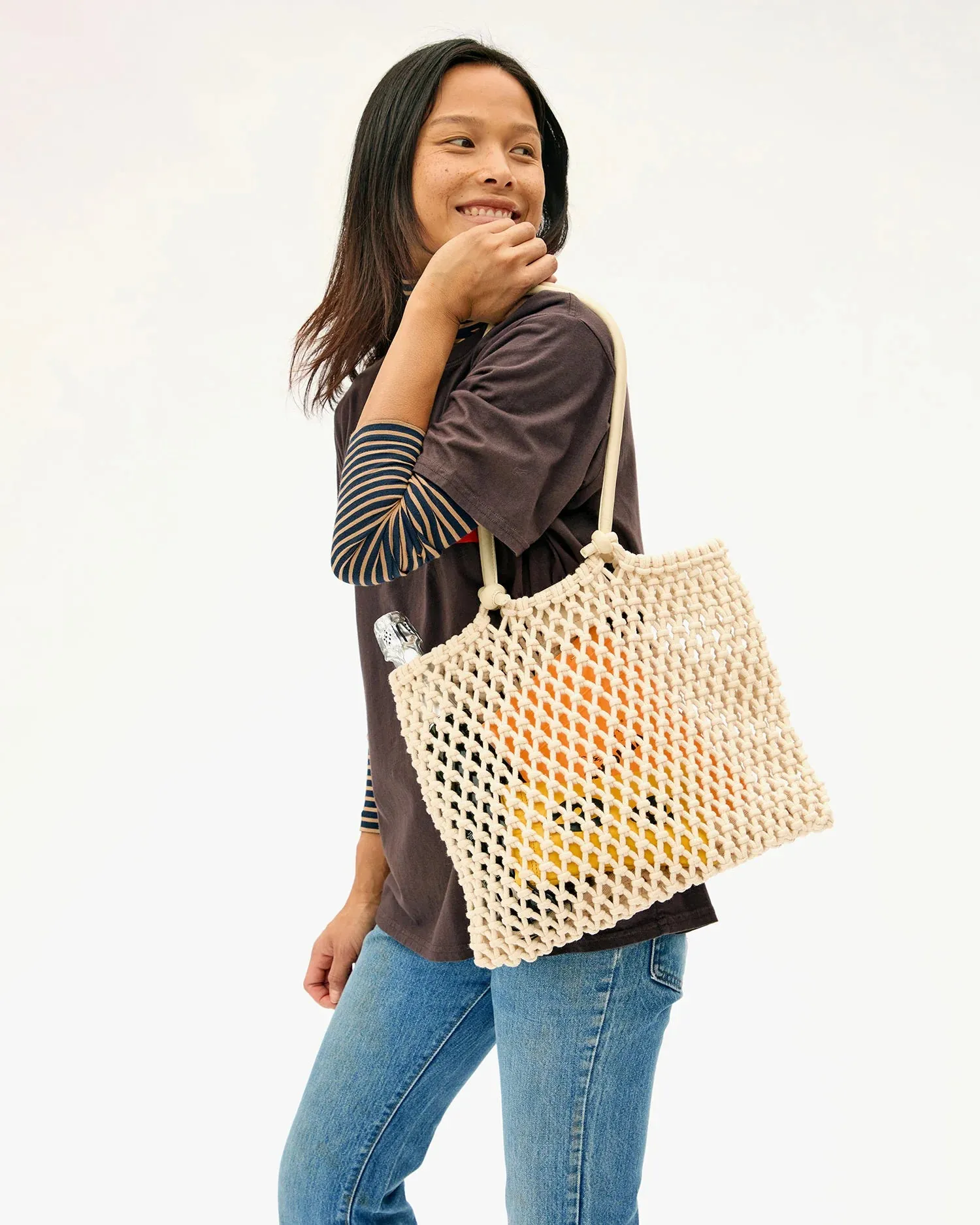 Clare V Sandy Natural Handbag