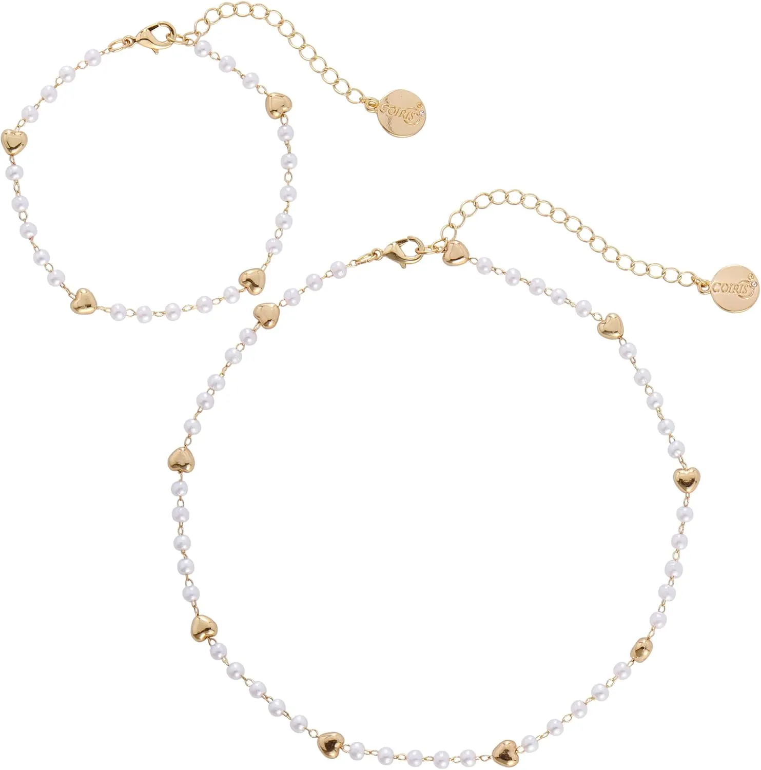 Coiris Daisy Choker Necklace Bracelet,Gold Chain Necklaces Jewelry Flower Jewelry Set for Women Girls