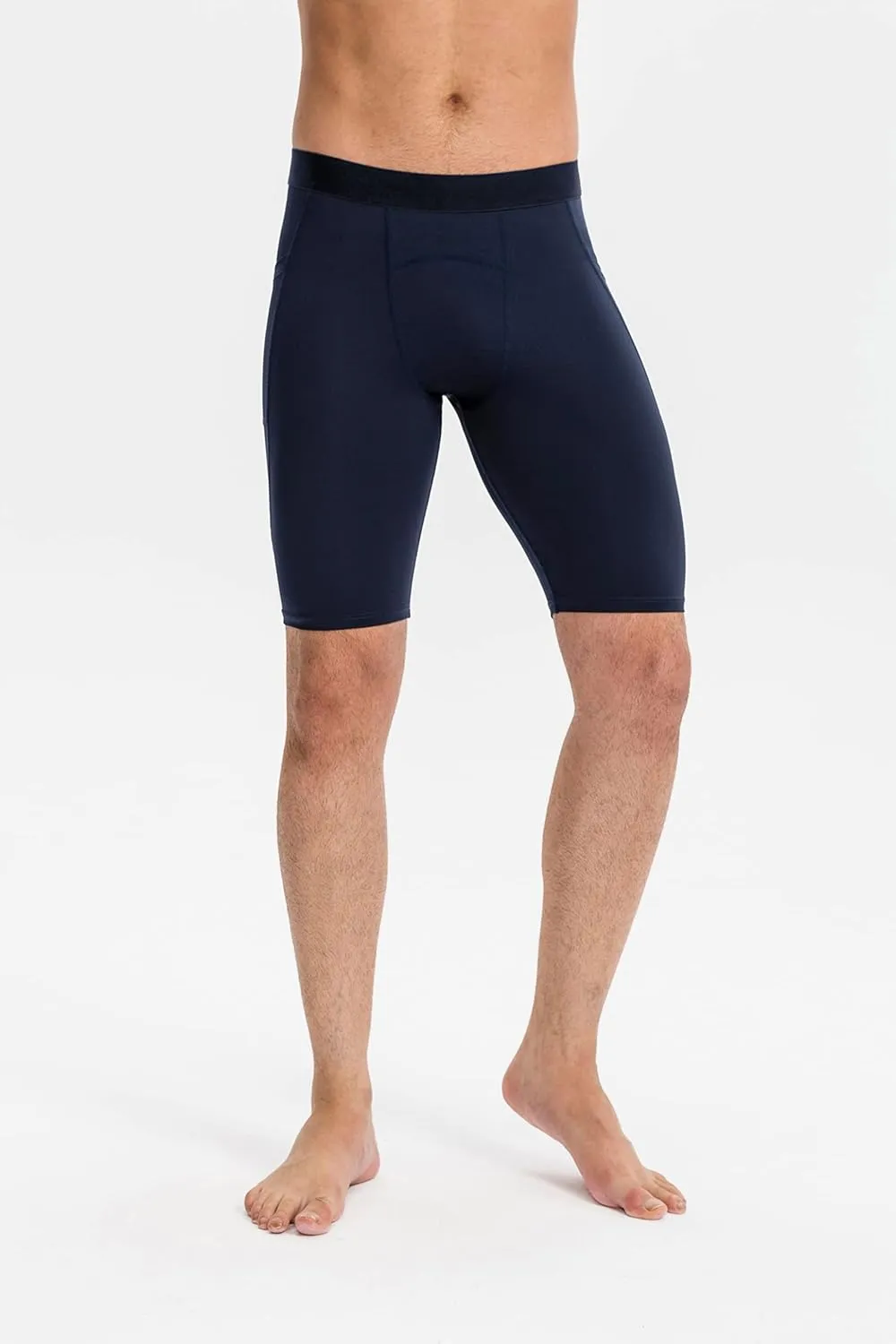Compression Shorts for Men Pocket Compression Spandex Underwear Shorts Running Workout Athletic