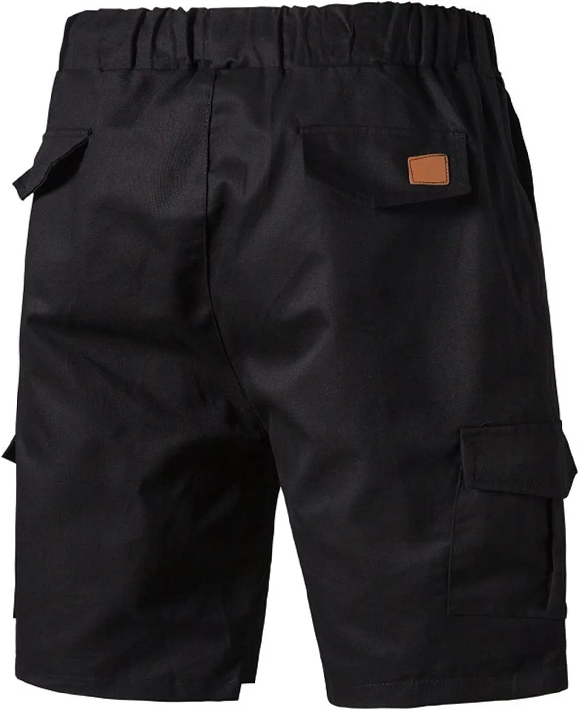 Cotton Cargo Shorts for Men Baggy Elastic Waist with Multi Pockets Shorts Summer Fashion Outdoor Classic Shorts