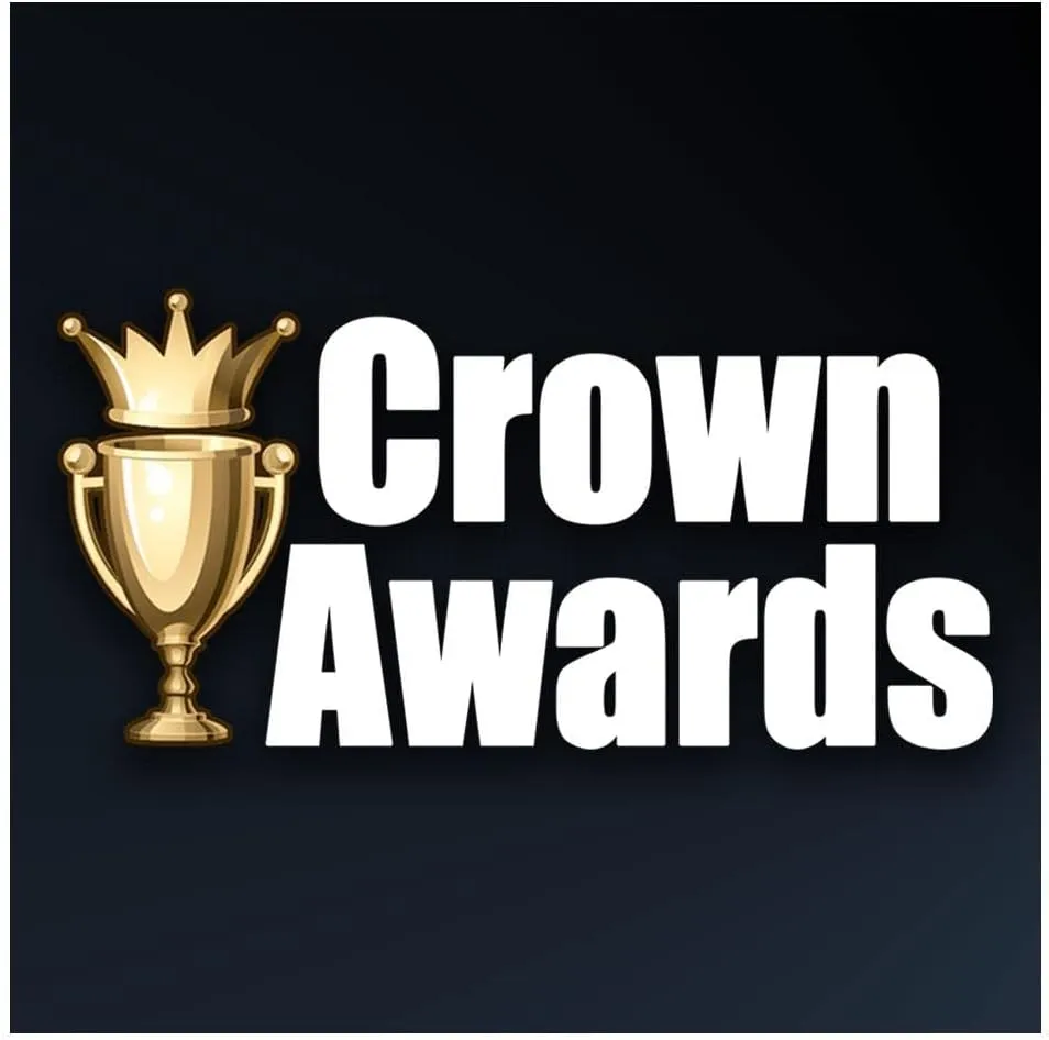 Crown Awards Famous Champion Turnover Chain Medal, 6" Gold Medal Trophy Chain Award Prime