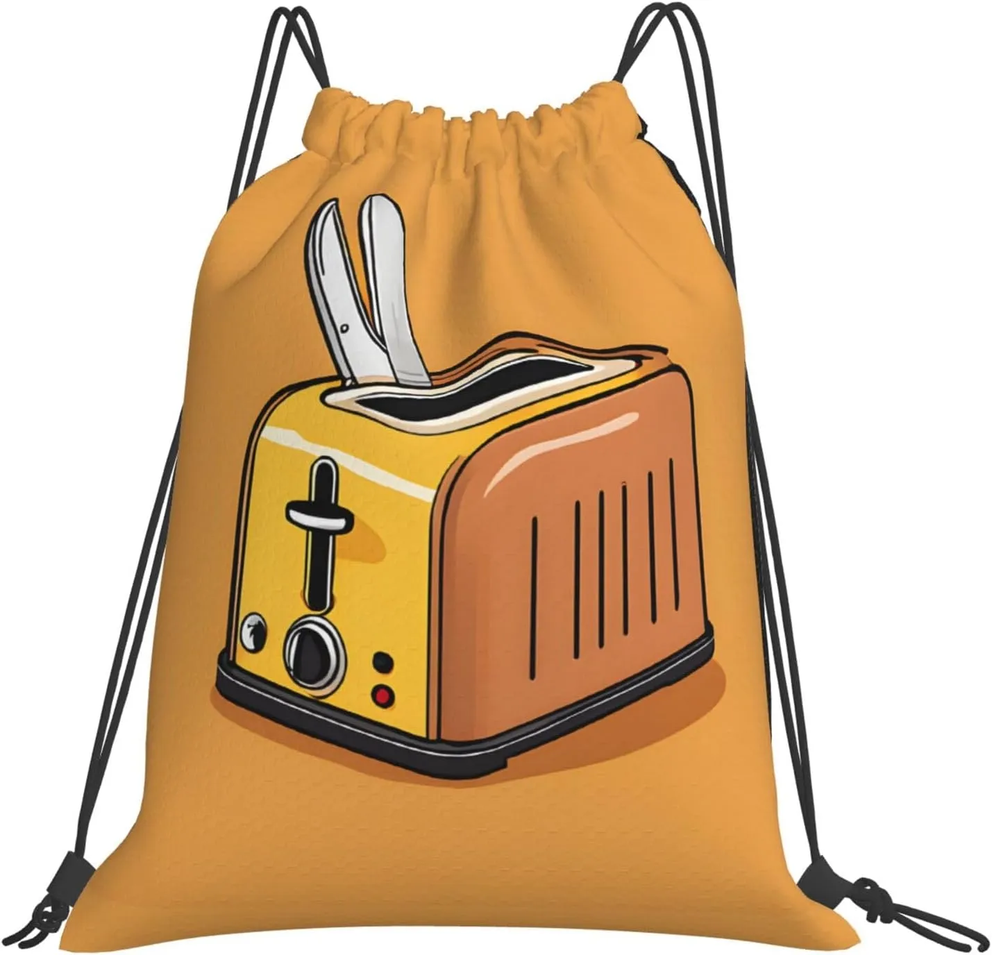 (Cute Crying Chainsaw) Drawstring Backpack Drawstring Gym Bag Foldable Water Drawstring Bags Draw String Back Bag For Shopping Sport Yoga Travel, Swimming, Beach