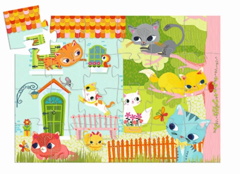 Djeco Silhouette Puzzle - Pachat and His Friends