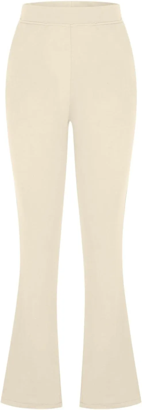 Dressy Pants for Women Flare Bootcut Fashion Dress Pants High Waisted Office Work Business Slacks with Pockets