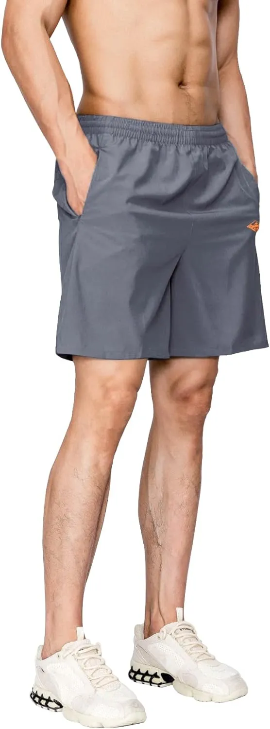 EXEKE Men's Athletic Shorts Quick Dry Running Shorts Lightweight Gym Workout Shorts with Pockets