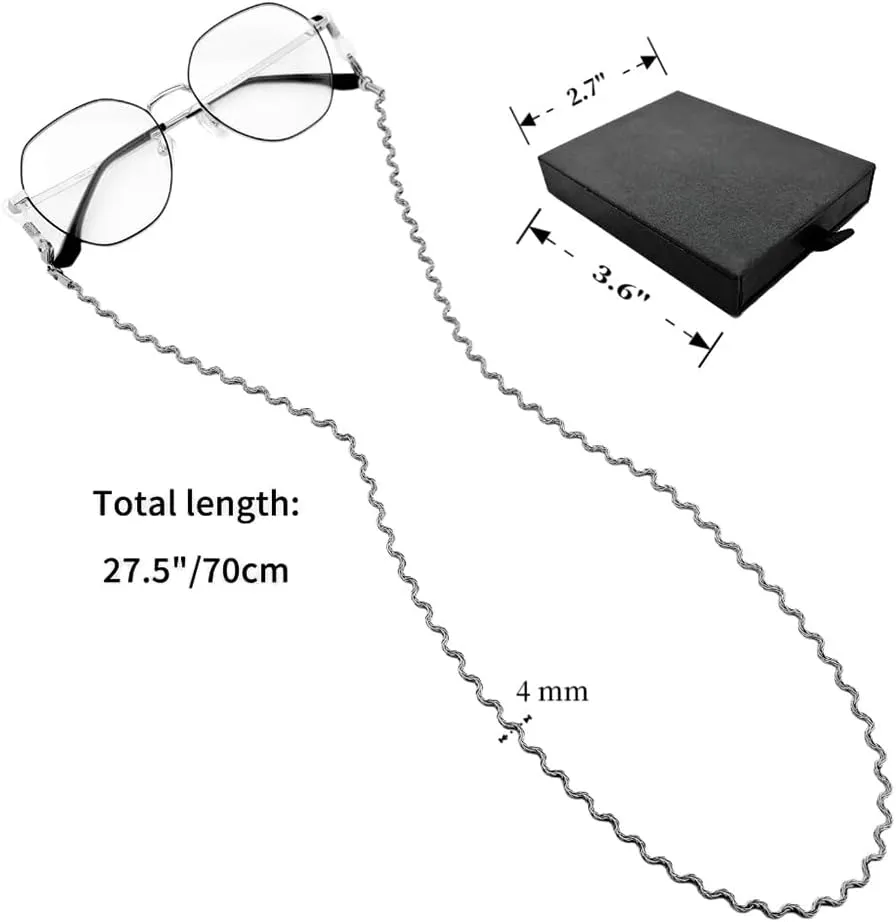 Eyeglass Chain for Women Stylish,Stainless Steel Glasses Strap for Women,Eye Glasses Chain Holders Around Neck