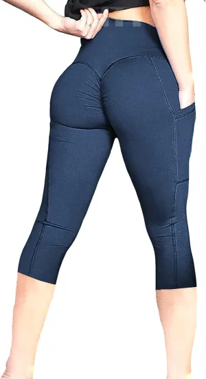 FITTOO Scrunch Butt Lift Leggings for Women Ruched Booty Leopard Animal Print Workout Leggings