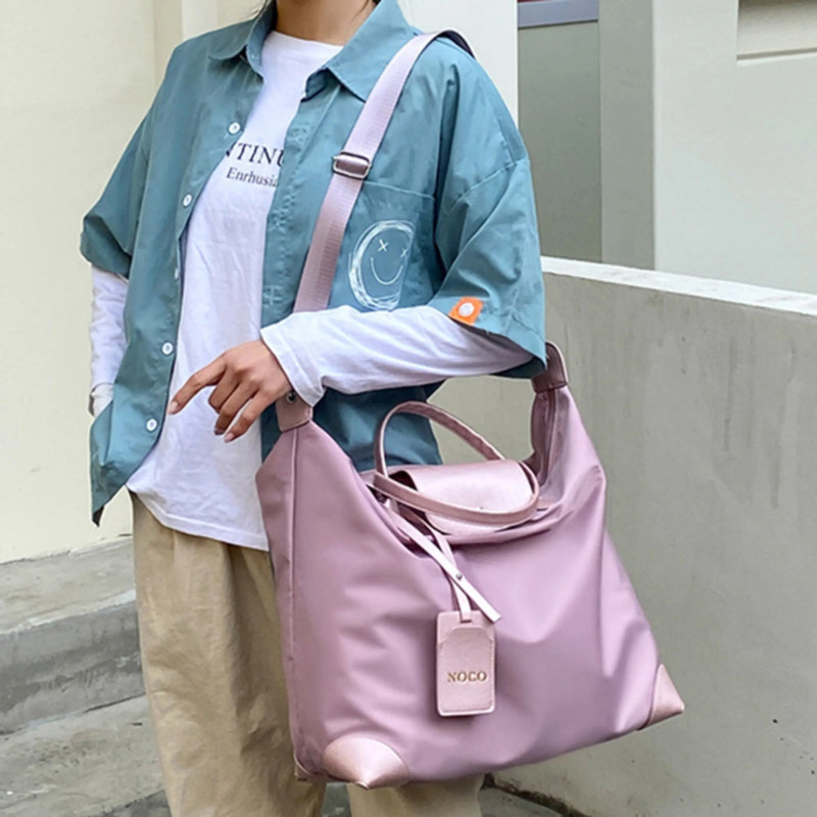 Funky Fitness Travel Bag  Oxford Cloth Shoulder Tote